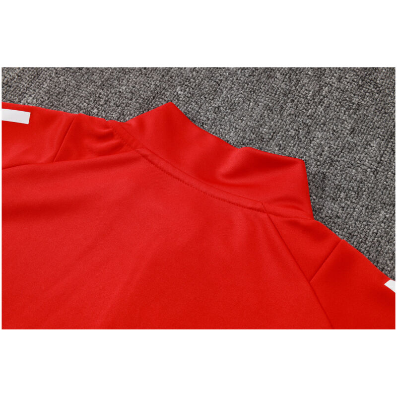 Mens Manchester United Jacket + Pants Training Suit Red 2024/25