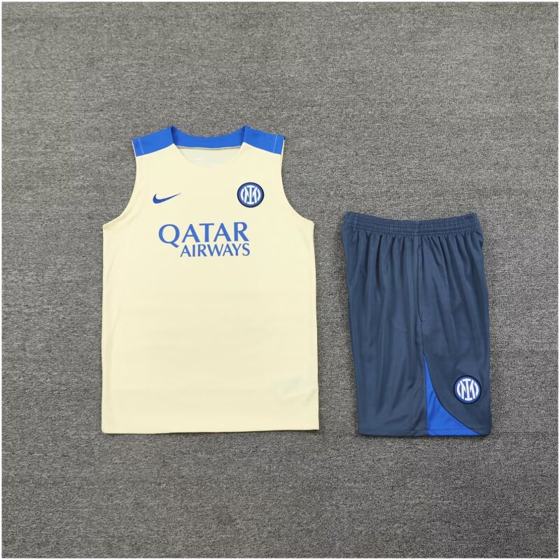 Mens Inter Milan Singlet Suit Yellow 2024/25