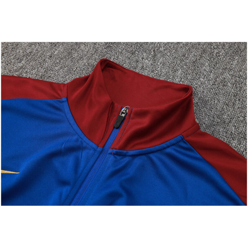 Mens Barcelona Jacket + Pants Training Suit Blue 2024/25