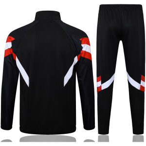 Mens Manchester United Jacket + Pants Training Suit Black 2024/25
