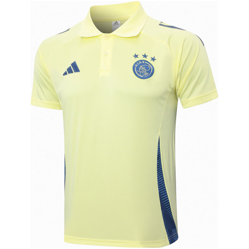 Mens Ajax Polo Shirt Yellow 2024/25