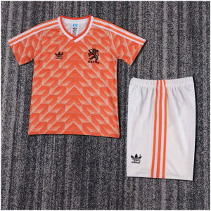 Kids Retro Netherlands Home Jersey 1988