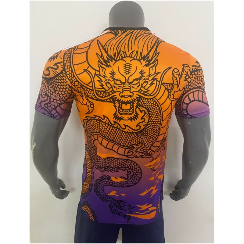 Mens Real Madrid Special Edition Orange Dragon Jersey 2024/25
