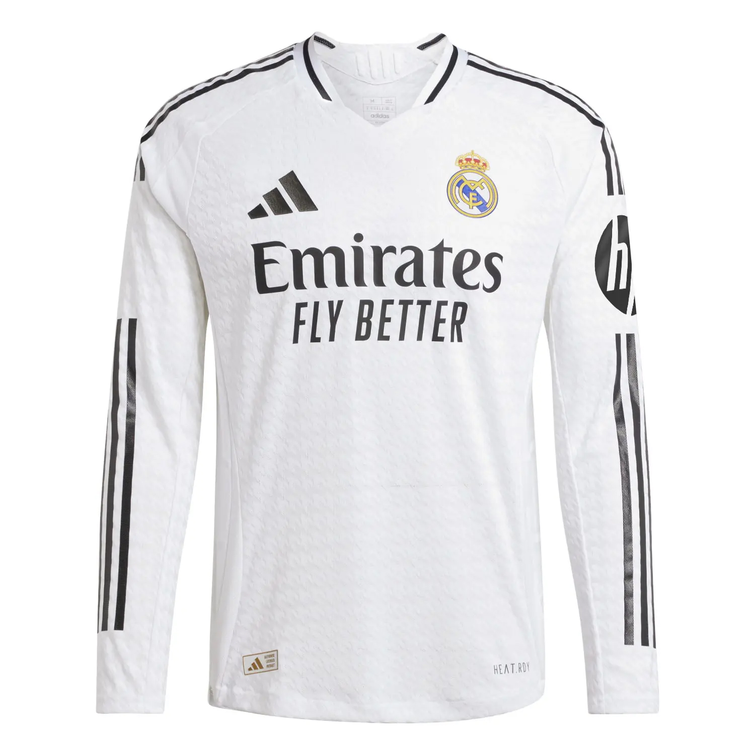 Herren Real Madrid Home Authentic Jersey Langarm 2024/25 - Spiel