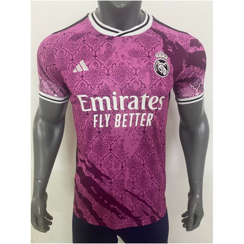 Herren Real Madrid Sonderausgabe Fuchsia Trikot 2024/25