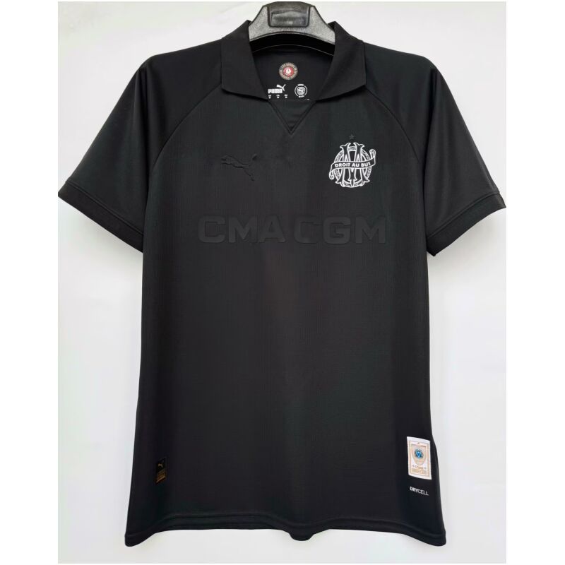 Mens Olympique Marseille 130th Anniversary Goalkeeper Black Jersey 2024/25