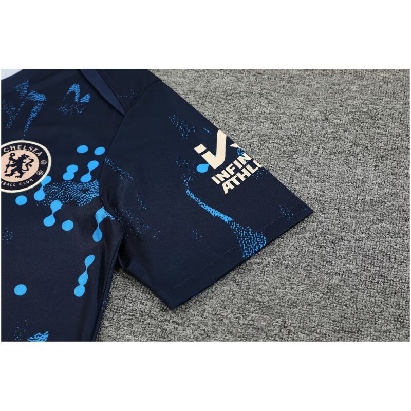 Mens Chelsea Short Training Suit Royal Pattern 2024/25