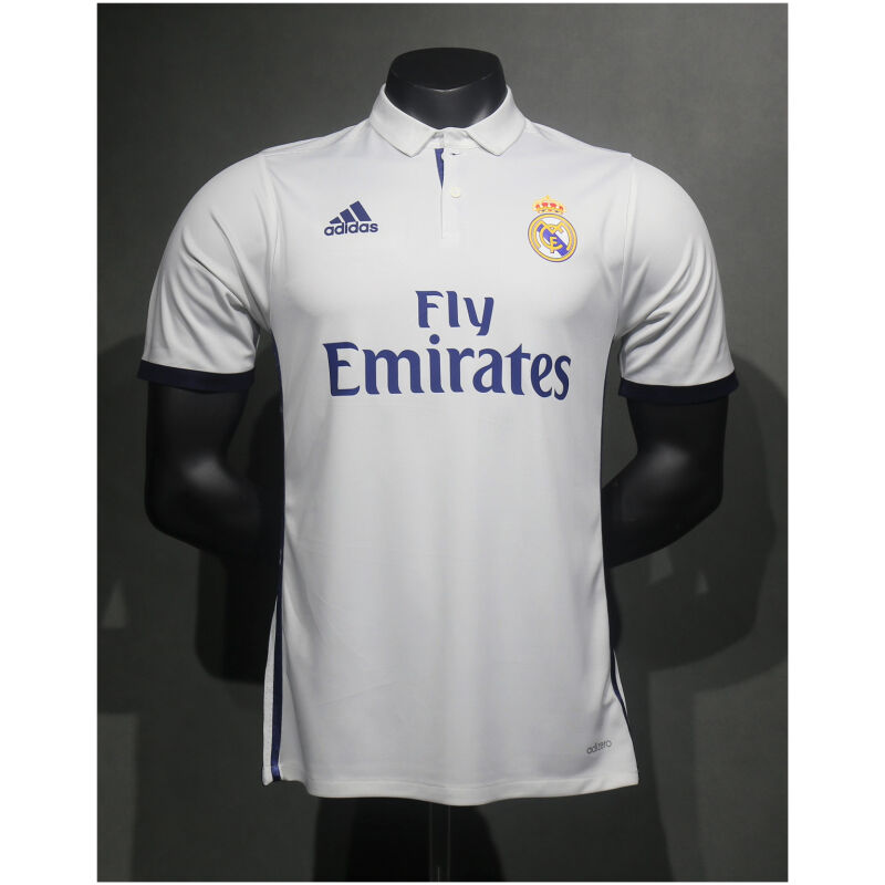 Mens Real Madrid Retro Home Authentic Jersey 2016/17 – Match