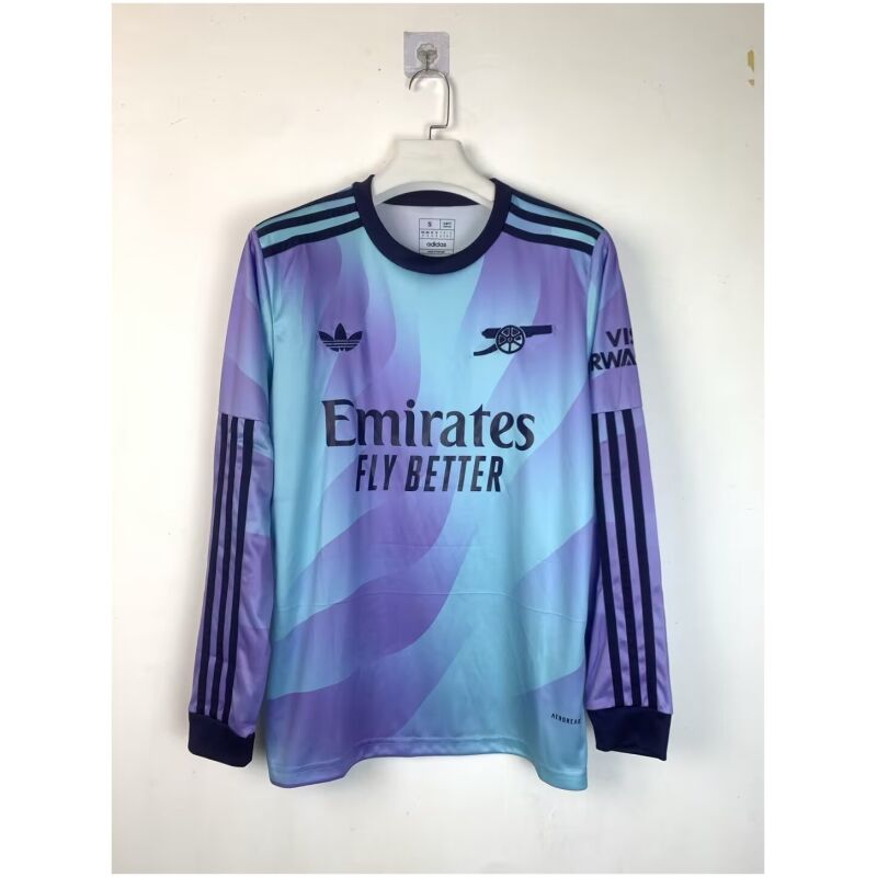 Mens Arsenal Third Jersey Long Sleeve 2024/25