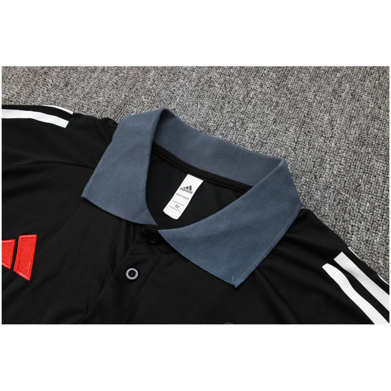Mens Manchester United Polo Shirt Black 2024/25