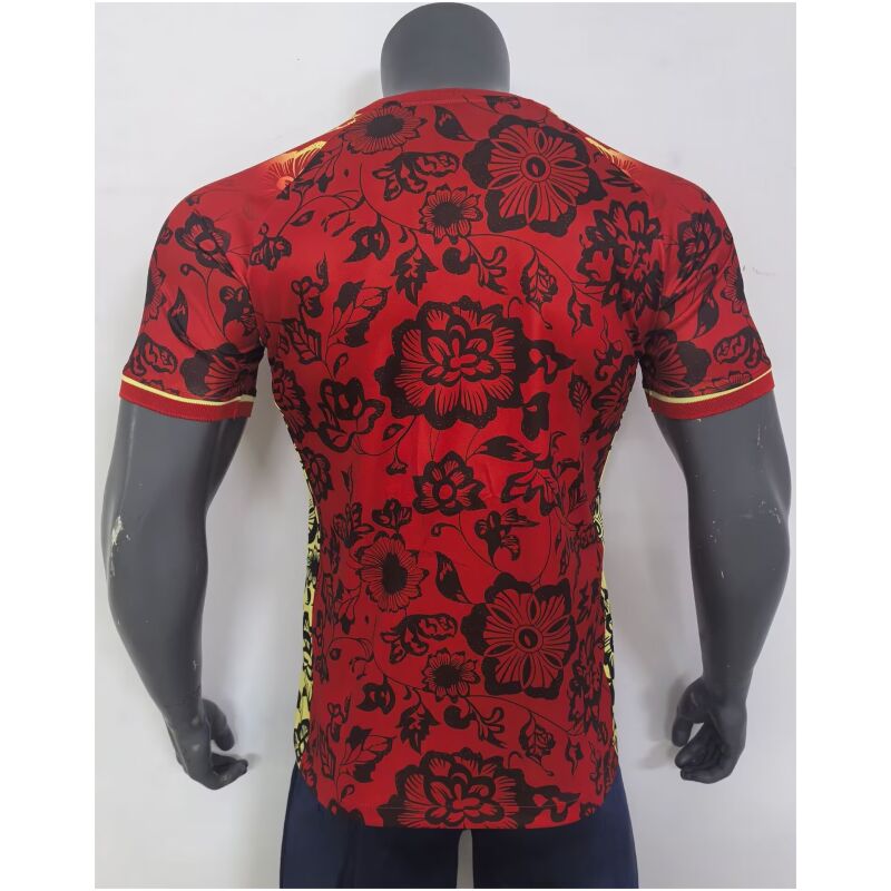 Mens Portugal Special Red Flower Jersey 2024