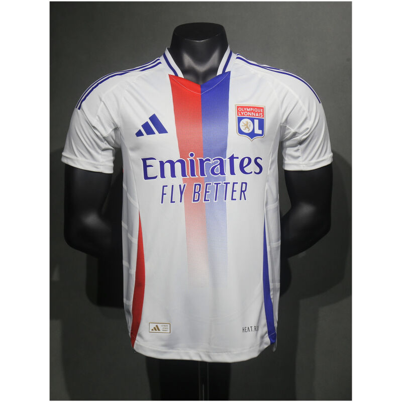 Mens Olympique Lyonnais Home Authentic Jersey 2024/25 – Match