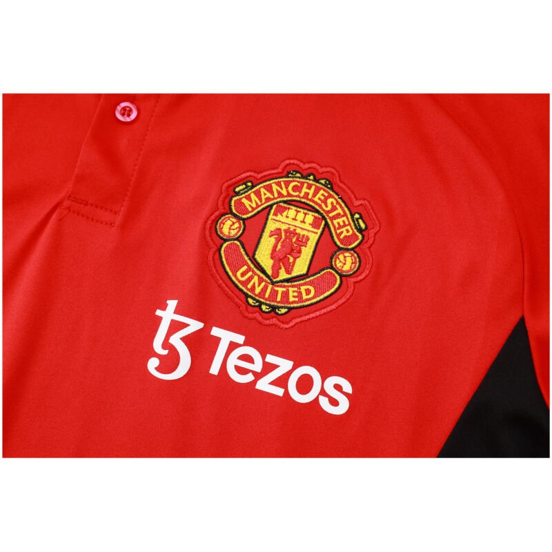 Mens Manchester United Polo Shirt Red 2024/25