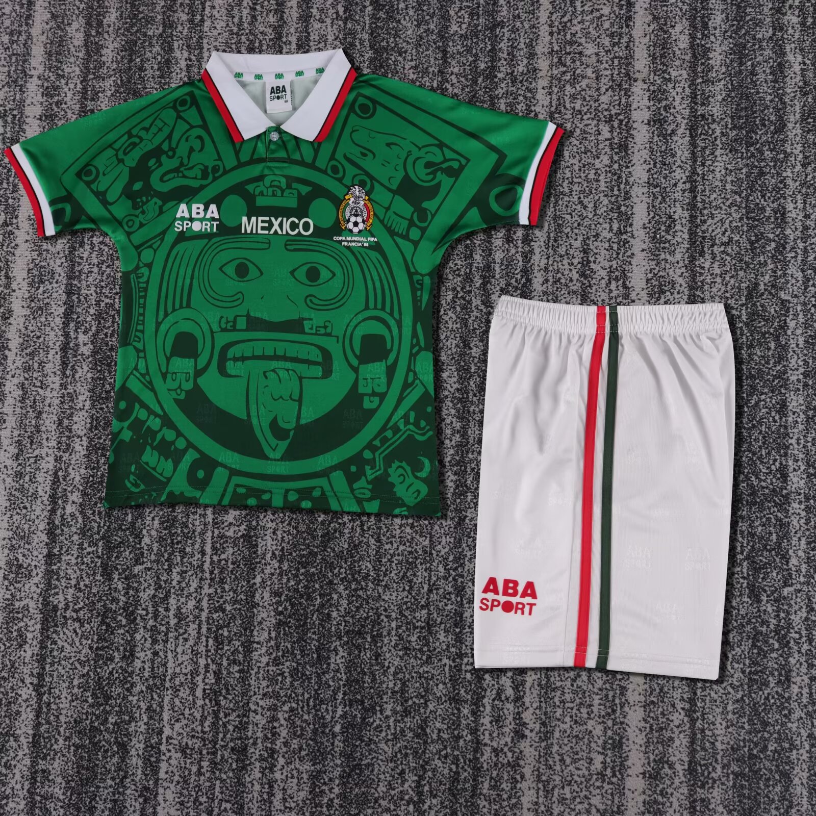 Kids Retro Mexico Home Jersey 1998