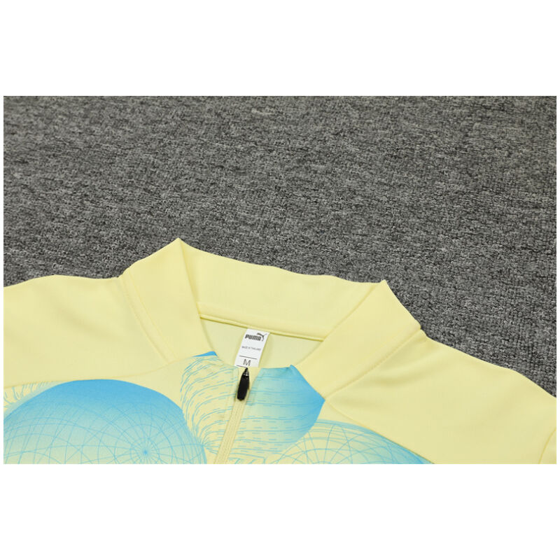 Mens Manchester City Training Suit Yellow 2024/25