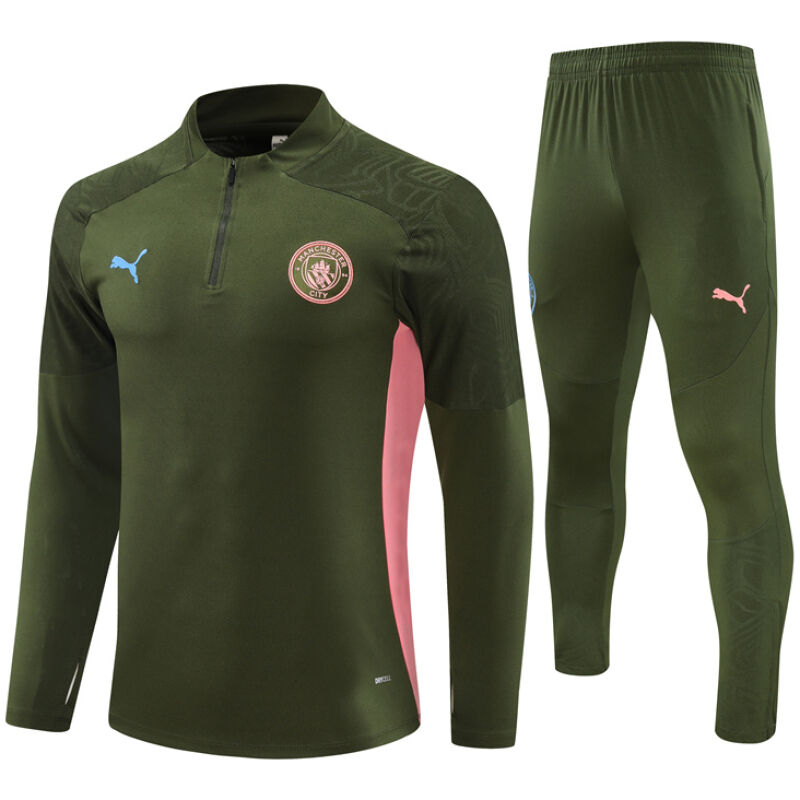 Mens Manchester City Training Suit Dark Green 2024/25