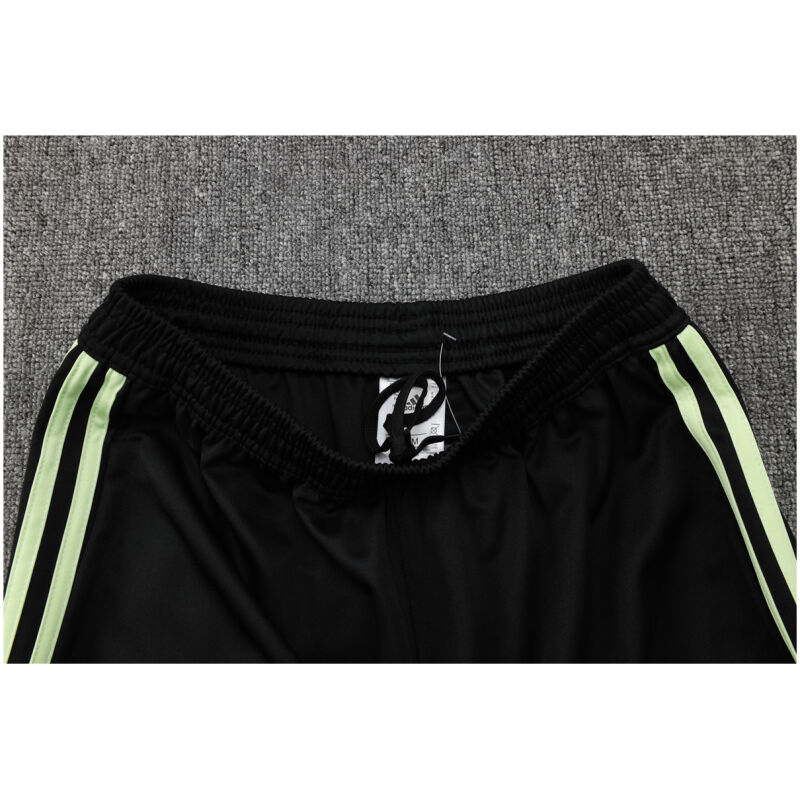 Mens Manchester United Jacket + Pants Training Suit Green – Black 2024/25