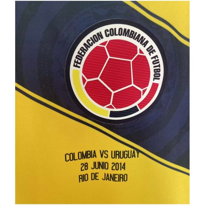 Mens Colombia Retro Home Jersey 2014