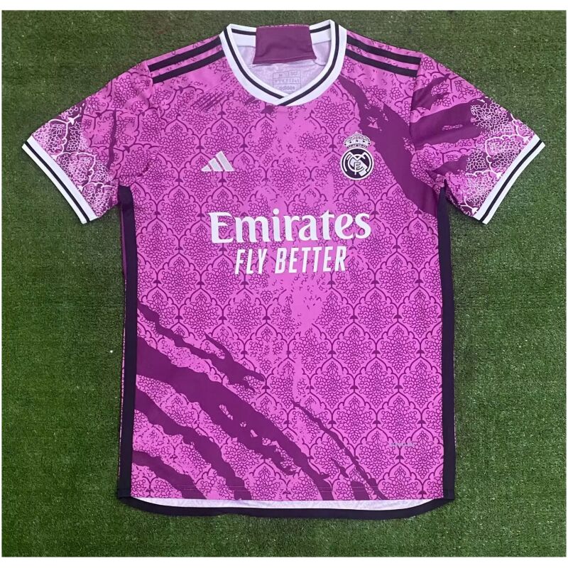 Herren Real Madrid Sonderausgabe Fuchsia Trikot 2024/25