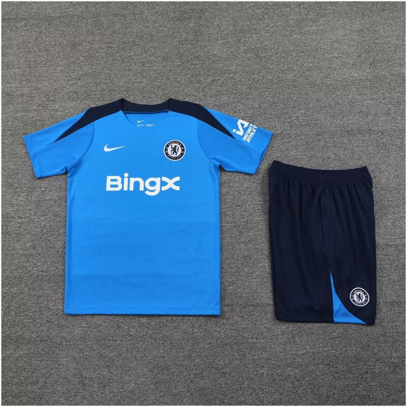Mens Chelsea Short Training Suit Blue 2024/25