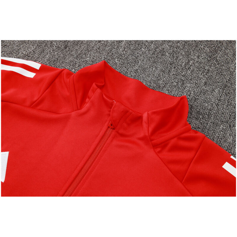 Mens Manchester United Jacket + Pants Training Suit Red 2024/25