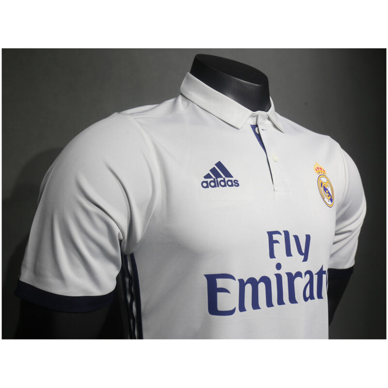 Mens Real Madrid Retro Home Authentic Jersey 2016/17 – Match