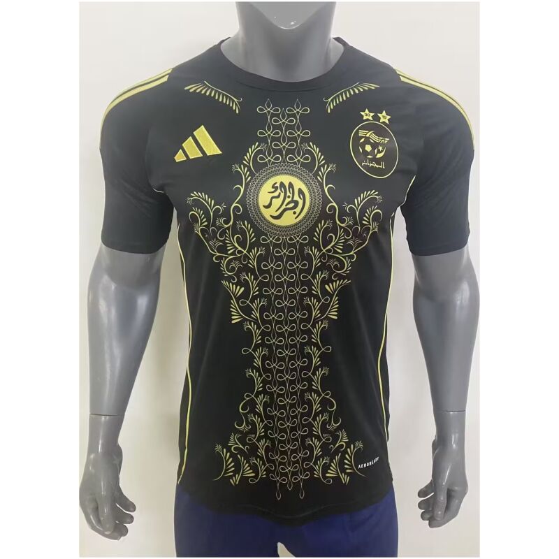 Mens Algeria Black Jersey 2024