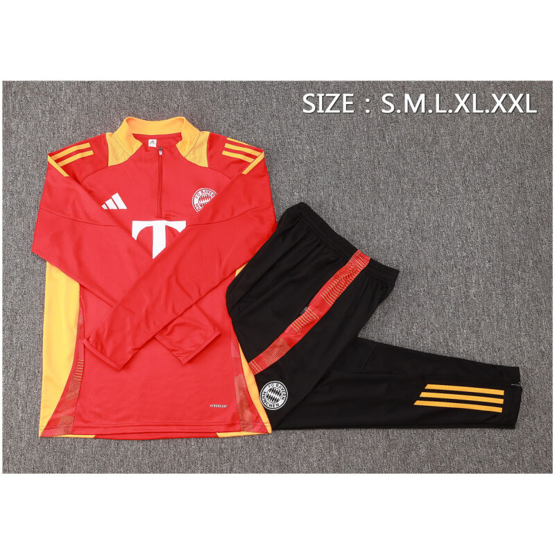 Mens Bayern Munich Training Suit Red 2024/25