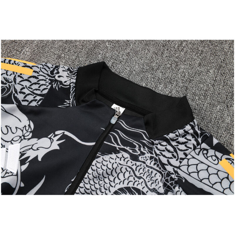 Mens Real Madrid Training Suit Black Dragon 2024/25