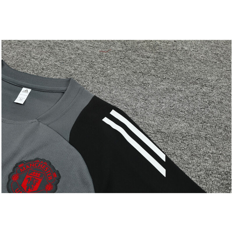 Mens Manchester United Short Training Suit Grey 2024/25