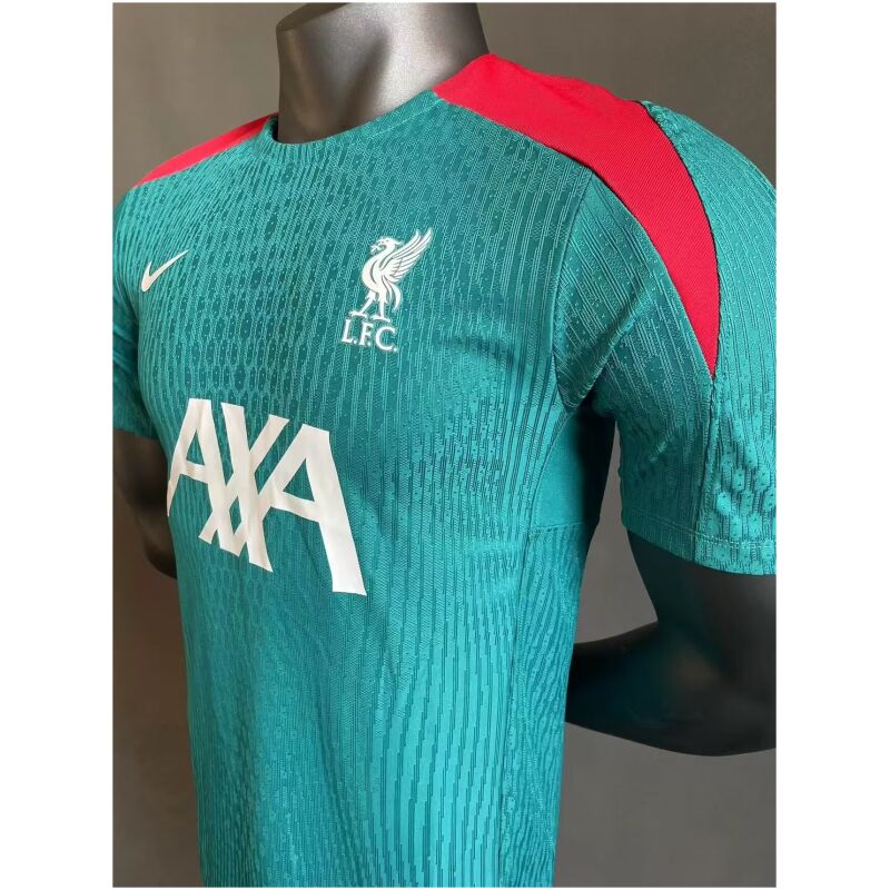 Mens Liverpool Pre-Match Short Training Authentic Green Jersey 2024/25 – Match