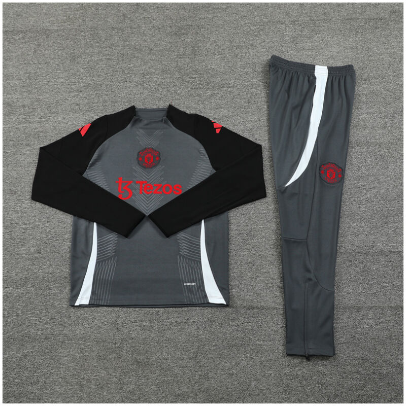 Kids Manchester United Training Suit Grey 2024/25