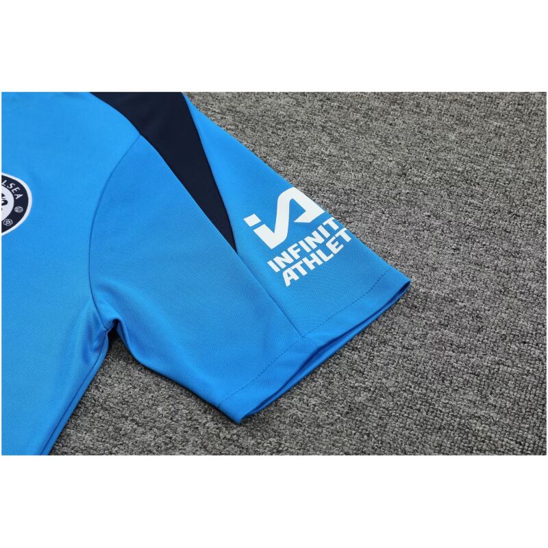 Mens Chelsea Short Training Suit Blue 2024/25