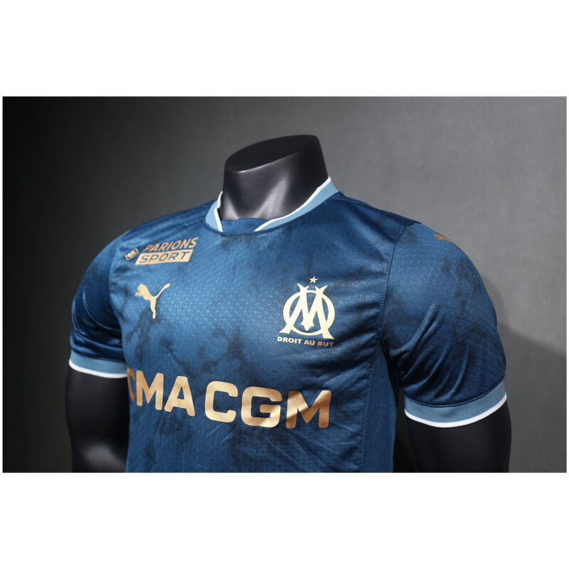 Mens Olympique Marseille Away Authentic Jersey 2024/25 – Match