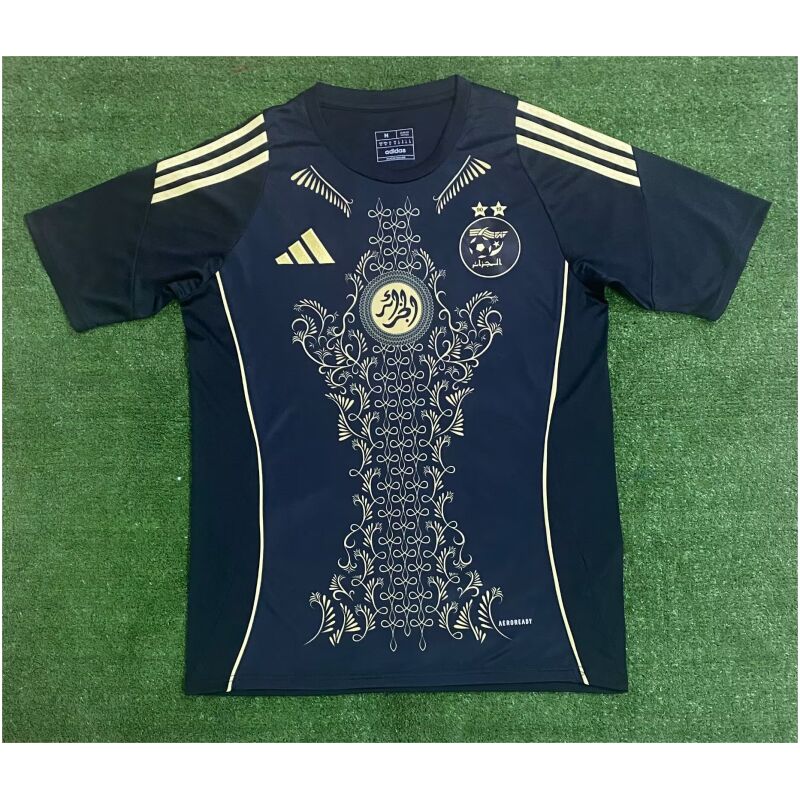 Mens Algeria Black Jersey 2024