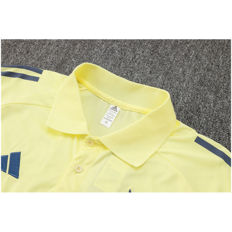 Mens Ajax Polo Shirt Yellow 2024/25