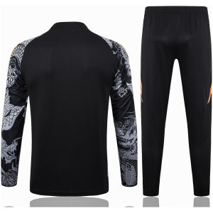 Herren Real Madrid Trainingsanzug Schwarz Dragon 2024/25