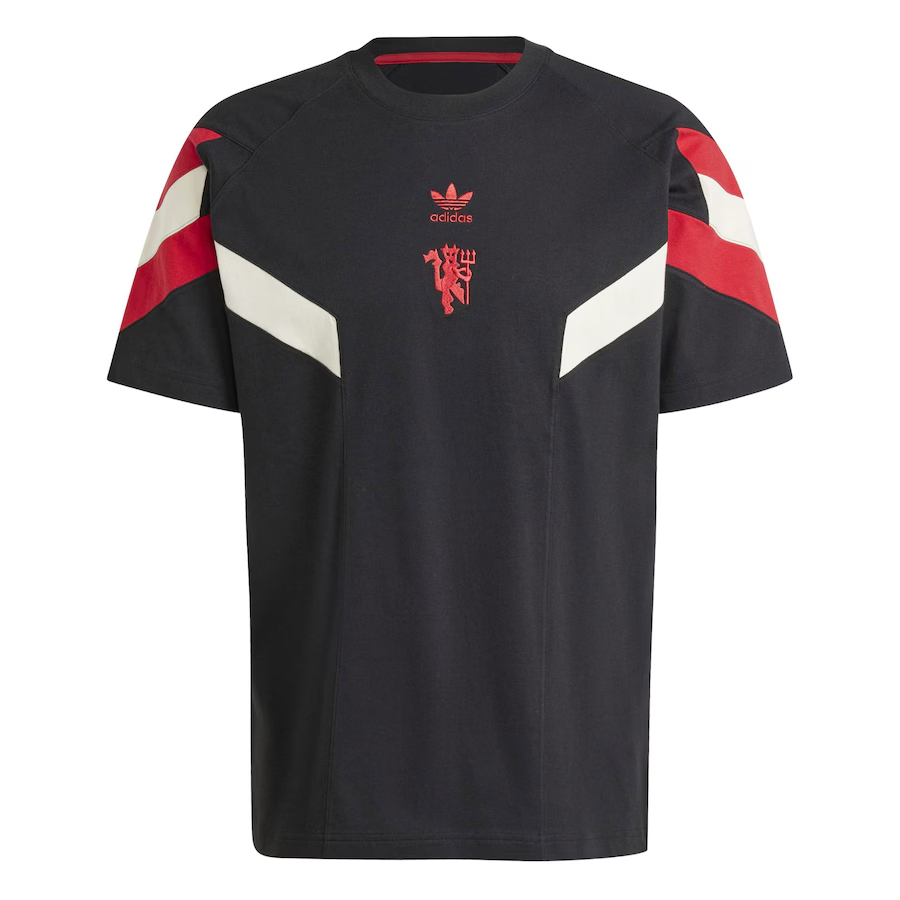 Mens Adidas Originals Manchester United adidas Originals Lifestyler T-Shirt – Black 2024/25 – Match