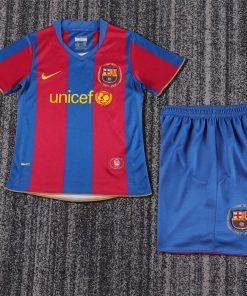 Kids Retro Barcelona Home Jersey 2007/08