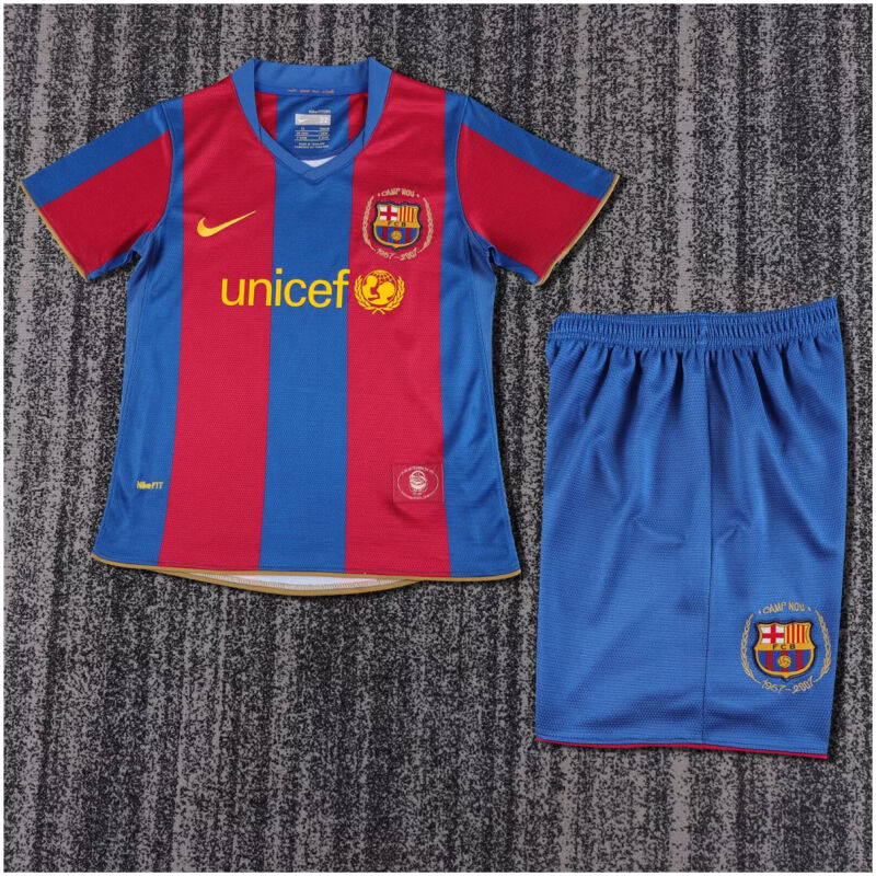 Kids Retro Barcelona Home Jersey 2007/08
