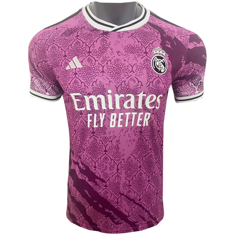 Herren Real Madrid Sonderausgabe Fuchsia Trikot 2024/25