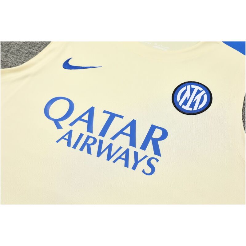 Mens Inter Milan Singlet Suit Yellow 2024/25