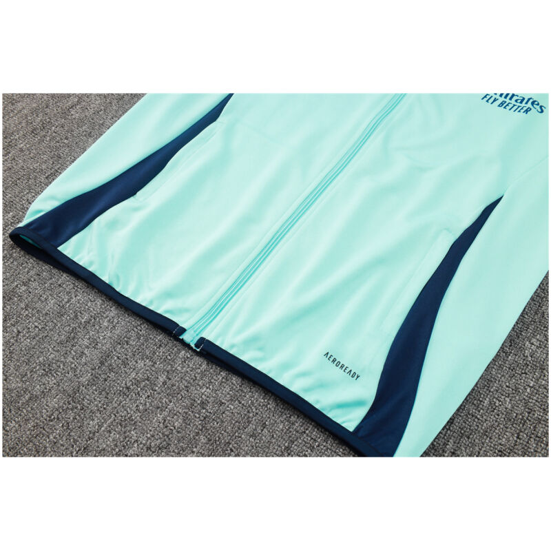 Mens Arsenal Jacket + Pants Training Suit Light Green 2024/25