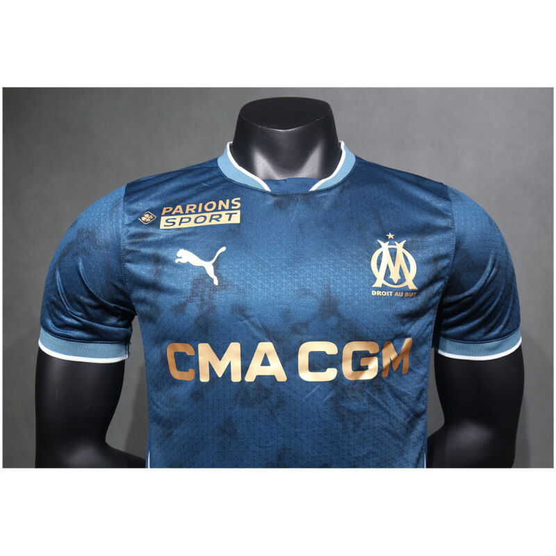 Mens Olympique Marseille Away Authentic Jersey 2024/25 – Match