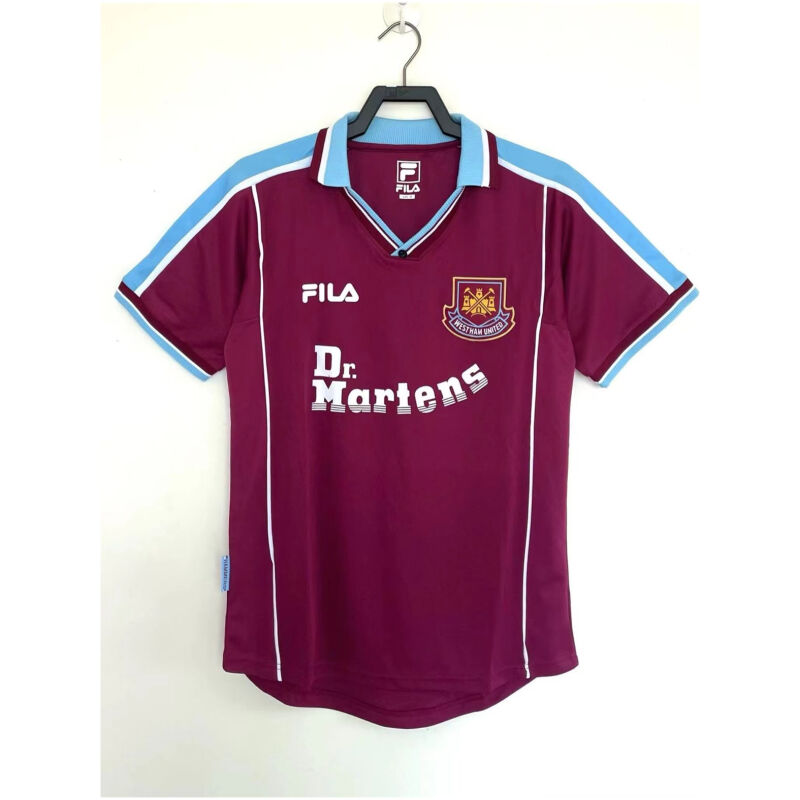 Mens West Ham United Retro Home Jersey 2000/01
