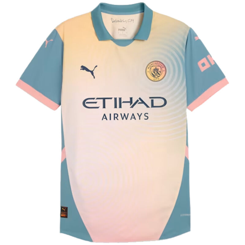 Mens Manchester City Fourth  Authentic Jersey 2024/25 – Match