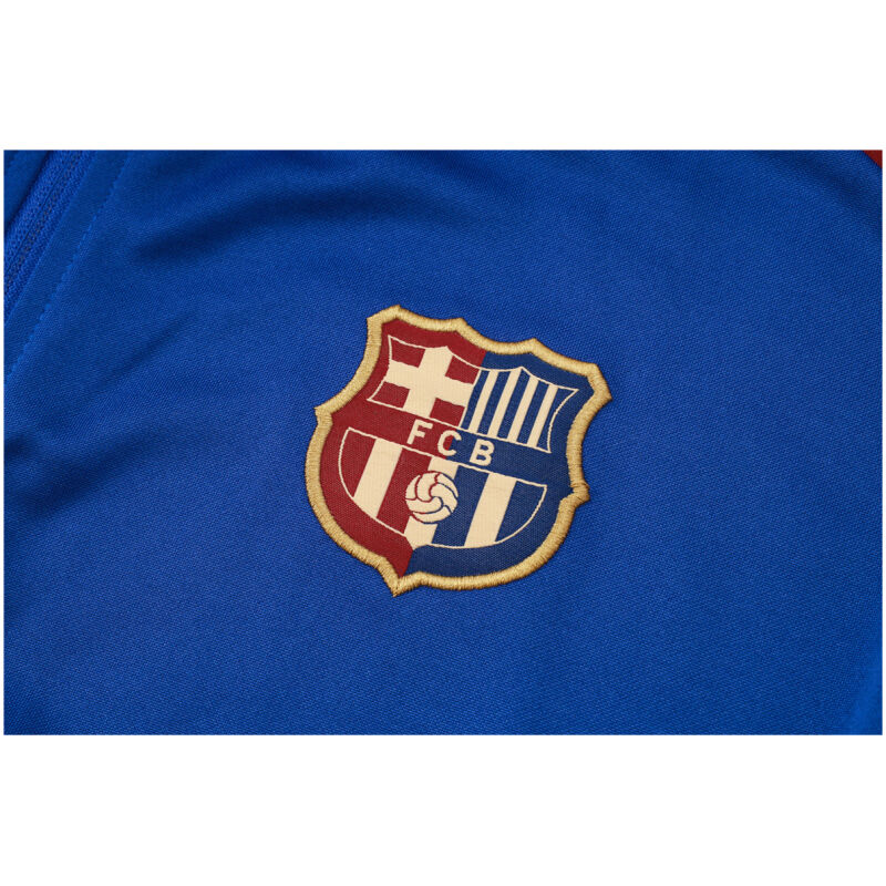 Mens Barcelona Jacket + Pants Training Suit Blue 2024/25