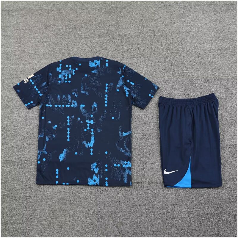 Mens Chelsea Short Training Suit Royal Pattern 2024/25