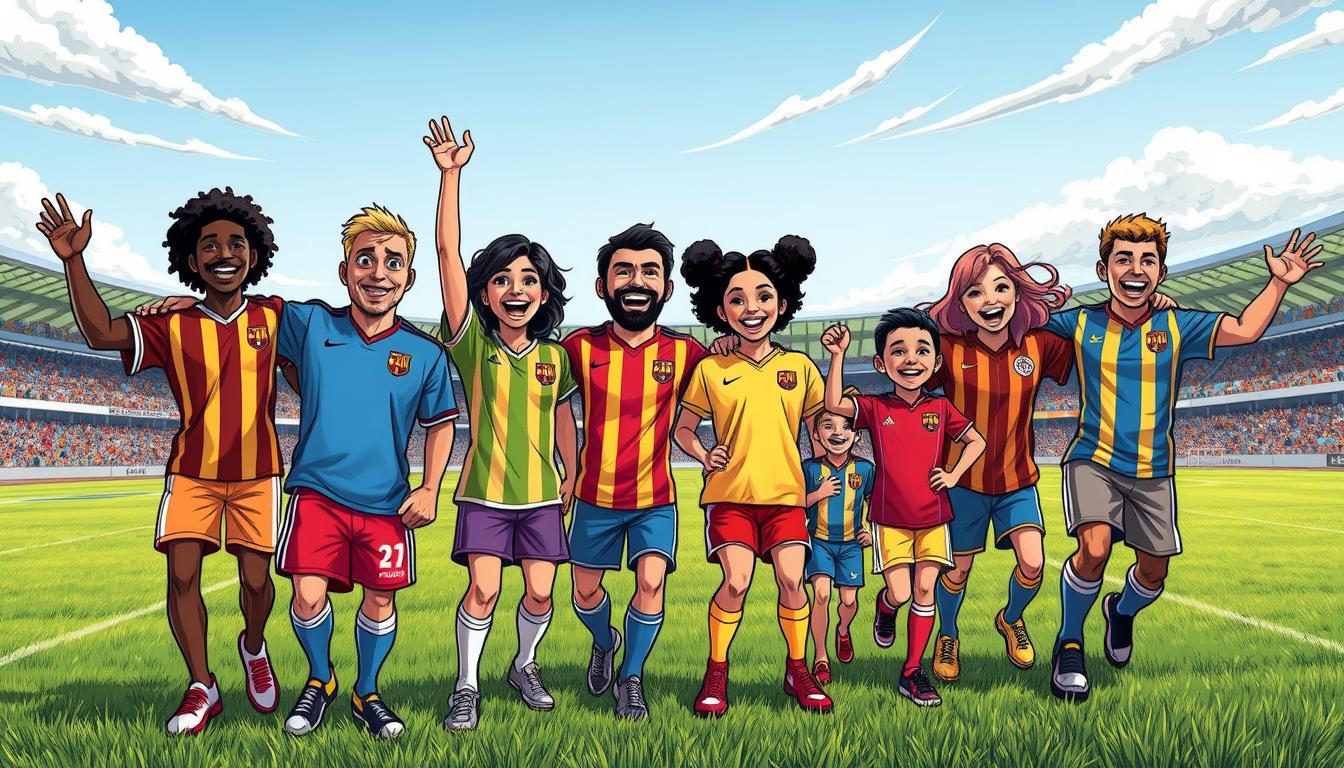 fussballtrikots für die ganze Familie