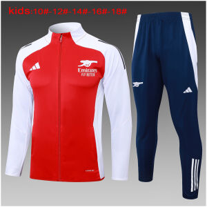 Kids Arsenal Jacket + Pants Training Suit Red 2024/25